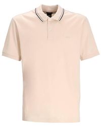 BOSS - Embroidered Logo Cotton Polo Shirt - Lyst