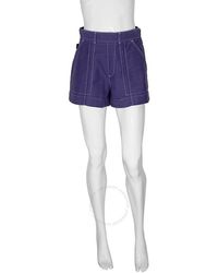 Chloé - Brushed Cotton A-line Shorts - Lyst