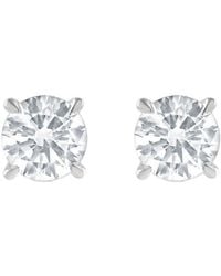 Brilliant Diamond - 14Kt 1.25 Carat Lab Grown Diamond Stud Earrings For - Lyst