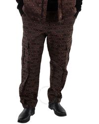 Moschino - Allover Monogrammed Cargo Trousers, Brand Size 46 (Us - Lyst
