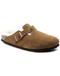 Birkenstock - Ladies Mink Boston Shearling Clog, Brand Size 41 Us - Lyst