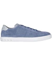 Tod's - Stone Washed Suede Perforated Low-top Sneakers - Lyst