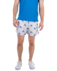 Burberry - Brandon Ekd Tb-Monogram Silk Shorts - Lyst