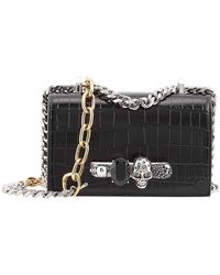 McQueen - Mini Jeweled Chain Linked Shoulder Bag - Lyst