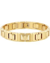Robert Alton - Faceted Link Stainless Steel And Tungsten Bracelet - Lyst