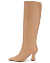 Bottega Veneta - Almond Toe Leather Boots - Lyst