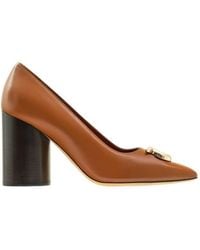 Ferragamo - Pania Pump With Bejeweled Gancini Ornament - Lyst