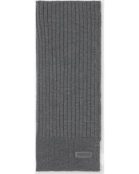 Gucci - Knit Wool Scarf With Logo - Lyst