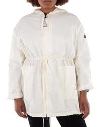 Moncler - Hooded Logo-Patch Rain Jacket, Brand Size 1 - Lyst