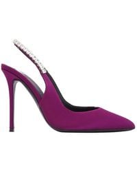 Giuseppe Zanotti - Rachyl Crystal Embellished Slingback Pumps - Lyst