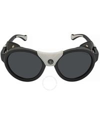 Moncler - Smoke Mirror Round Sunglasses Ml0046 02c 52 - Lyst