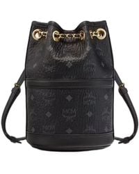 MCM - Aren Chain Leather Bucket Bag - Lyst