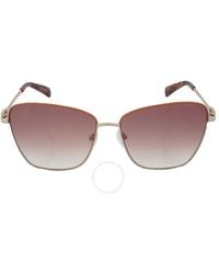 Longchamp - Light Brown Gradient Square Sunglasses Lo153s 737 59 - Lyst