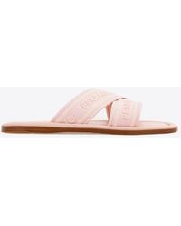Ferragamo - Ladies Laurene Logo Slides, Size 8 - Lyst