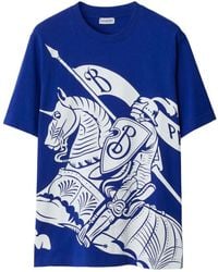 Burberry - Ekd Print Cotton T-Shirt - Lyst