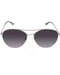 Calvin Klein - Grey Gradient Pilot Sunglasses - Lyst