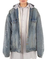 Balenciaga - Ladies Blonde Ring Diy Metal Outline Hooded Jacket, Brand Size 1 - Lyst