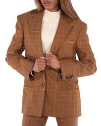 Stella McCartney - Ladies Checked Single-Breasted Blazer - Lyst