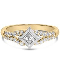 Haus of Brilliance - 10K Color 1/2 Cttw Diamond Kite And Split Shank Ring (H-I Color,Si2-I1 Clarity) - Lyst