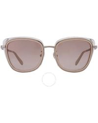 Chopard - Yellow Mirror Gradient Silver Cat Eye Sunglasses Schd40s 594g 56 - Lyst