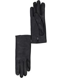 Burberry - Ekd Debossed Leather Gloves - Lyst