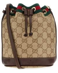Gucci - Gg Fabric Mini Bucket Bag Vinsanbrdkbrvrv Borse A Secchiello - Lyst