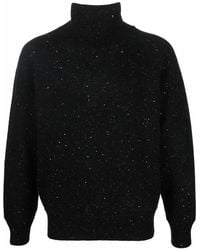 Ferragamo - Speckle-Knit Roll Neck Jumper - Lyst