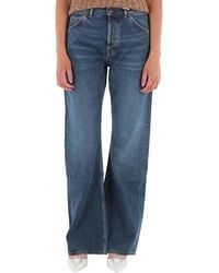 Chloé - Ladies Denim Flare Pinatubo Flared Jeans, Waist - Lyst