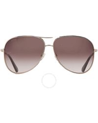 Ferragamo - Dark Brown Gradient Pilot Sunglasses Sf268s 786 62 - Lyst