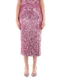 ROTATE BIRGER CHRISTENSEN - Ladies Sequin Pencil Skirt, Brand Size 34 (Us - Lyst
