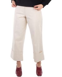 Moncler - Genius Cropped Cotton Trousers, Brand Size 40 (Us - Lyst
