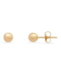 Kylie Harper - 10K Petite 4Mm Ball Stud Earrings - Lyst