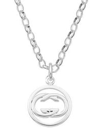 Gucci - Branded Sterling Sterling Chain Necklace Ybb14774900100U - Lyst
