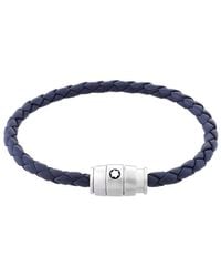 Montblanc Le Petit Prince Leather Bracelet in Blue for Men | Lyst UK