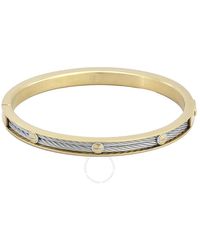 Charriol - Forever Eternity Pvd Steel Cable Bangle - Lyst