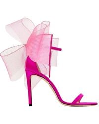 Jimmy Choo - Aveline 100 Grosgrain Bow Sandals, Brand Size 35.5 Us - Lyst