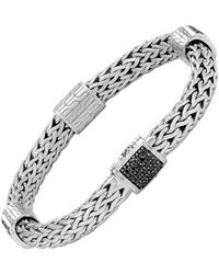 John Hardy - Classic Chain 7.5Mm Medium Four Station Sapphire Bracelet - Lyst