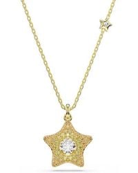 Swarovski - Sublima 18K Plated Star Pendant Necklace - Lyst