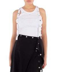 The Attico - Ribbed Jersey Tank Top - Lyst