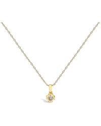 Haus of Brilliance - 14K Plated Sterling 1/5 Cttw Diamond Swirl Pendant Necklace - Lyst