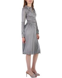 Burberry - Marcella Pleated Jersey Corset Dress - Lyst