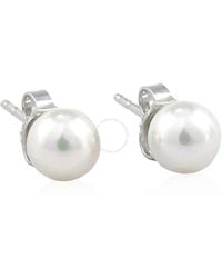 Mikimoto - Akoya Pearl Stud Earrings With 18k Gold 6-6.5mm A Grade - Lyst