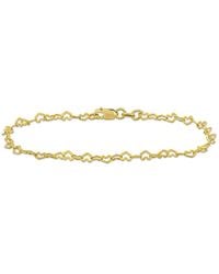 Amour - 3Mm Heart Link Bracelet - Lyst