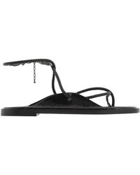 Ferragamo - Riace Strappy Flat Sandals - Lyst
