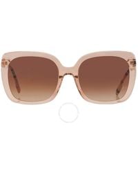 Burberry - Caroll Gradient Brown Square Sunglasses Be4323f 400613 56 - Lyst