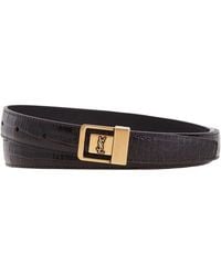 Saint Laurent - La 66 Buckle Belt - Lyst