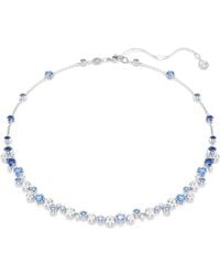 Swarovski - Constella Rhodium Plated Crystal Necklace - Lyst