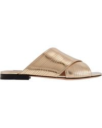 Bally - Evoria Crisscross Strap Flat Sandals, Brand Size 35 Us Size 4.5 - Lyst