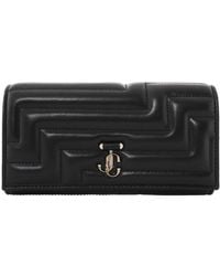 Jimmy Choo - Martina Jc Emblem Nappa Leather Continental Wallet - Lyst
