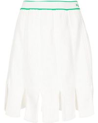 Bottega Veneta - Squared-Frill Trim Knitted Skirt - Lyst